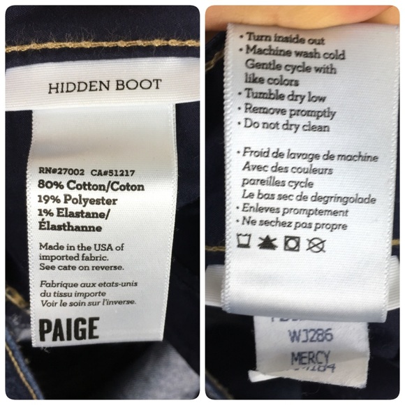 Paige Hidden boot jeans in the color Mercy - Picture 7 of 8
